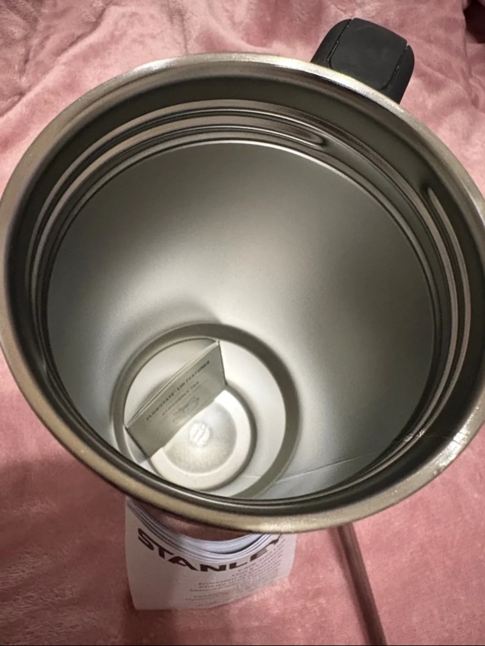 Stanley Black Tumbler with Subtle Pink Accents - Picture 5 of 5